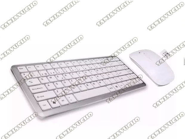 &u+ KIT TECLADO PC + MOUSE INALAMBRICO SLIM K06